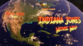 Indiana Jones Movie Map timeline Raiders Lost Ark Temple Doom Last Crusade @retropoparts