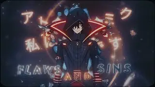 「FLAWS AND SINS」- “ Eminence in the shadow  "-  Amv/Edit ✨ Quick !   Preset+Clips
