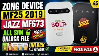 ZONG DEVICE MF25 2019 Jazz Mf673 UNLOCK All Version Unlock File