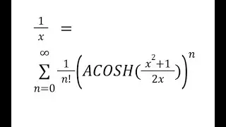 ACOSH Taylor Maclaurin SERIESSUM LINEST POLYNOMIAL REGRESSION Google Sheets or Excel