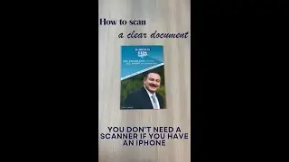 How to scan a clear document on an iPhone