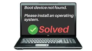 Boot device not found, error እንዴት ይስተካከላል-YS tech
