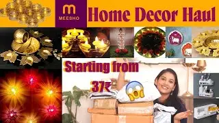 ** LATEST AFFORDABLE** MEESHO HOME HAUL | DIWALI DECOR AND ORGANISING HAUL | AESTHETIC D'VYA