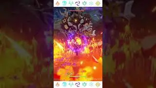 Ayaka Shogun Raiden Xiangling Bennett Elemental Burst Combo [Genshin Impact] 