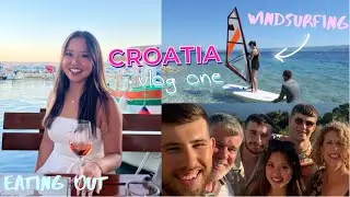 TRAVEL TO CROATIA WITH ME :))) Villa Tour, Windsurfing Lessons & Exploring a Secret Beach