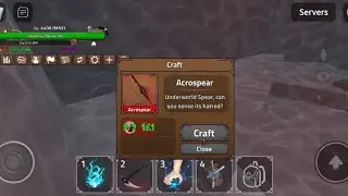Crafting Acrospear In King Legacy