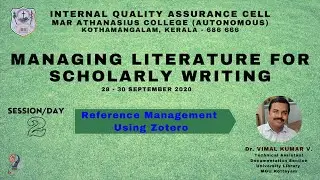 Reference Management using Zotero