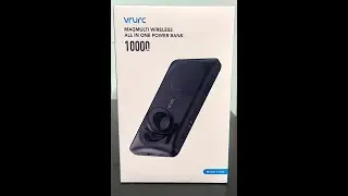 Reviewing the Vrurc magnetic wireless power bank all in one in 2024