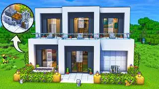 Minecraft: HOW to Build a Modern House with a MOTORCYCLE | Tutorial 🏠