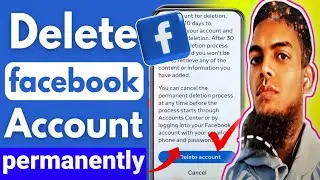 How To Delete Facebook Account Permanently 2024 ? Delete Facebook Account? Hafiz Naushad Chhithi?