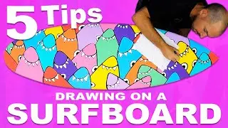 HOW TO DRAW ON A SURFBOARD: 5 tips for painting on a surfboard with POSCA PAINT PENS