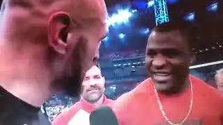 Tyson Fury CALLS OUT Francis Ngannou LIVE IN RING!