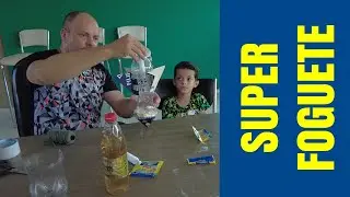 FOGUETE caseiro de vinagre e bicarbonato de sódio