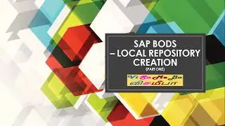 SAP BODS Local Repository Creation - Part One