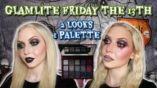 GLAMLITE FRIDAY THE 13TH CAMP CRYSTAL LAKE | 2 LOOKS 1 PALETTE | SPOOKY SEASON 💀
