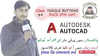 Toggle Buttons | DUCS, DYN, LWT || AutoCAD 2D tutorial for beginners in URDU and HINDI || #39