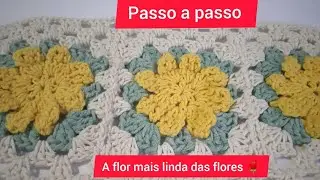 A Flor mais linda das flores 🌹#flor de #croche!!!