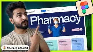 Figma Tutorial: Step-by-Step Medical Pharmacy Website Design ( + free files 🎁)