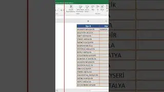 HIZLI DOLDUR-1! Hücreleri Sütunlara Bölmek Hiç Bu Kadar Kolay Olmamıştı #shorts #excel #excelegitim