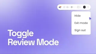 How to turn review mode on and off on SuperFlow