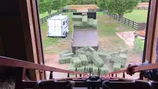 Dumping Hay