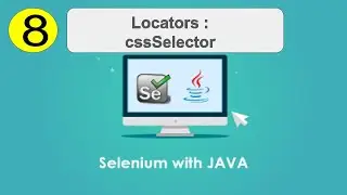 08 | Selenium Locators | cssSelector | ID, class, attribute, text | Learning | Web App Testing |