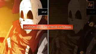 How to add motion blur & change blur settings | After Effects Tutorial