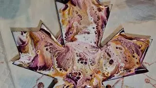 570 - Maple Leaf Resin Art Smoosh Coasters |  @xToollaser  |  @promiseepoxy  | #resinart #resin
