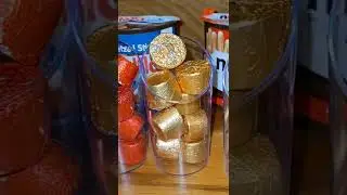 ASMR refilling Mini containers with sweets #shorts