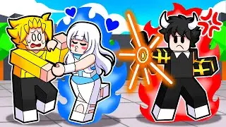 She Cheated On Him To DATE Me in Roblox Saitama Battlegrounds...