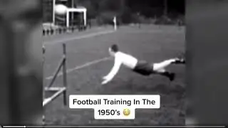 Football Training in 1950's