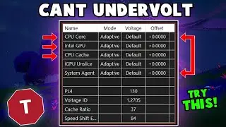 Can't Undervolt Your Laptop CPU? Try This Workaround...