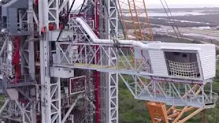 NASA's Mobile Launcher from a Bird's Eye View