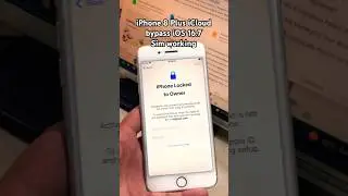iPhone 8 Plus iCloud bypass Sim working #gsmtaimurteam #iphoneicloudbypass #iphoneicloudbypasssimfix