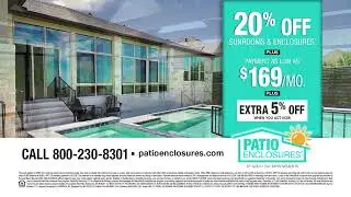 Patio Enclosures | 20% Off Sunrooms* PLUS payments as low as $169/mo.†