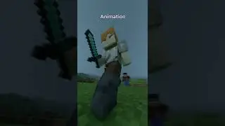 Minecraft Zombie fight GAME VS ANIMATION🔥 (Minecraft Animation) #shorts #minecraft