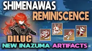 Diluc Shimenawa Reminiscence 4 pc Genshin impact