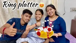 Sagai ke liye RING PLATTER bana diya😍💍