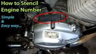 How to Stencil Engine and Chassis Number ( Motorcycle / Cars )