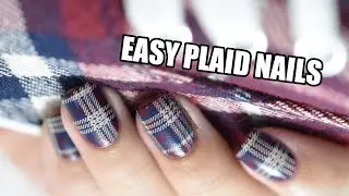 How To: Easy Plaid Nail Art || Marine Loves Polish