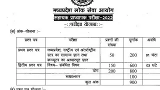 न्यू एग्जाम पैटर्न एवं सिलेबस जारी/mppsc assistant professor big update/mppsc assistant professor