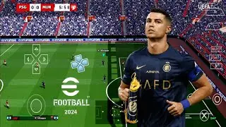 EFOOTBALL PES 2024 PPSSPP ORIGINAL PS5 On Android& ISO BEST Graphics Offline