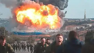 JUST NOW! Russian LARGEST Sea Port with 500,000 TONS of North Korean Ammo Blown by Ukraine's F-16