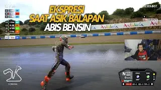Ekspresi Saat Asik Balapan Malah Abis Bensin
