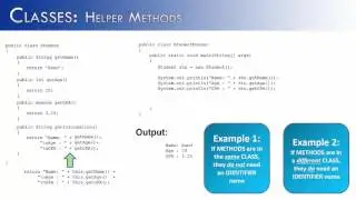 Classes Part 9: Helper Methods (Java)