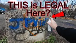 Downtown Pittsburgh SECRET LOCATION - Legal Graffiti & Trains - Color Park