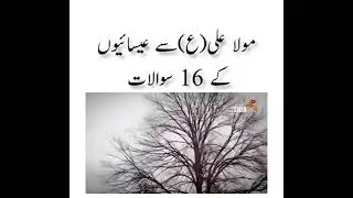 Hazrat Ali (a.s) || Sa pocha Jana Wala || 16 sawal ka jawab