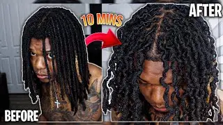 DREADLOCK TwistOut Tutorial In 10 Minutes Or Less + Wash & Haircut