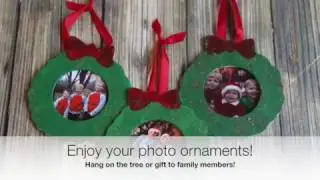 DIY Wreath Photo Ornaments