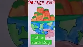 Mother Earth 🌎 Day drawing #viral #viralshorts #shorts